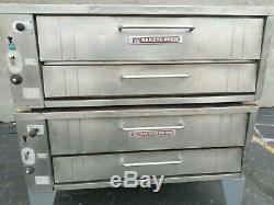 Bakers Pride 451 452 Natural Gas Double Deck Pizza Ovens Y-600 Cleaned Tested