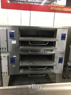 Bakers Pride DS-805 48 Double Stack Gas Pizza Deck Oven 7 Height Refurb