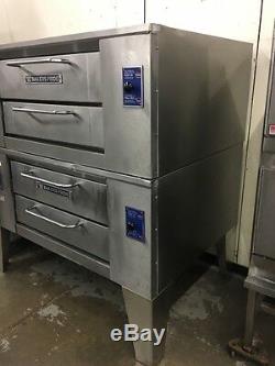 Bakers Pride DS-805 48 Double Stack Gas Pizza Deck Oven 7 Height Refurb