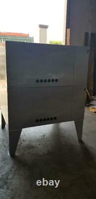 Bakers Pride GS805 Double Deck Pizza Oven Nat Gas Tested Works Good with Live Pics