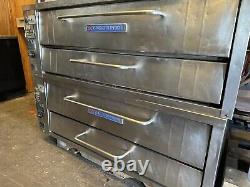 Bakers Pride Model 451 Double Deck Oven- Natural Gas With Stones. Tested Working