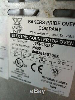 Bakers Pride P46S Double Deck Countertop Electric Pizza Deck Oven