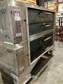 Bakers Pride Y-600 Double Stack Natural Gas Pizza Deck Oven