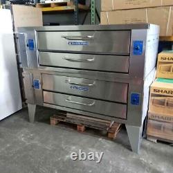 Bakers Pride Y-602 Natural Gas Double Pizza Deck Oven