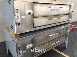 Bakers Pride Y-602 Natural Gas / Lp Double Deck Pizza Ovens Y-600 Cleaned Tested