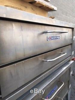 Bakers Pride Y-602 Natural Gas / Lp Double Deck Pizza Ovens Y-600 Cleaned Tested