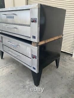 Bakers Pride Y-602 y-600 double deck natural gas pizza ovens