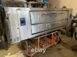 Bakers Pride Y-800 Single Deck Natural Gas Pizza Oven (Rebuilt) 84 inches Wide