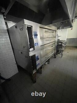 Bakers Pride Y-802 Super Deck Natural Gas Double Deck Pizza Oven #3147