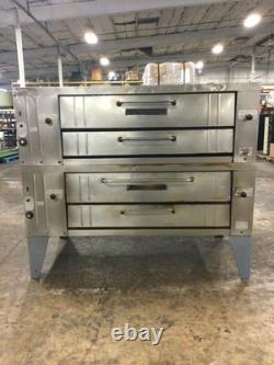 Bakers Pride Y600 Gas Double Deck Pizza Oven With Stones