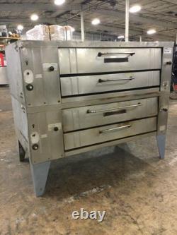 Bakers Pride Y600 Gas Double Deck Pizza Oven With Stones