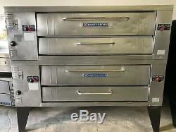 Bakers Pride Y602 Superdeck Series 8 Deck Height Double Gas Pizza Ovens