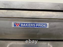 Bakers pride 352 natural gas double deck pizza ovens