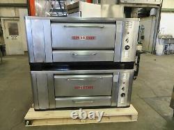 Blodgett 1000 Double Stack Pizza Deck Oven, Natural Gas, 120K BTU, Double Burner