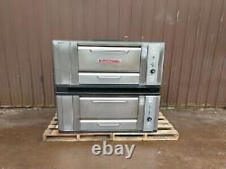 Blodgett 1000 High Btus Natural Deck Gas Double Pizza Oven With Brand New Stones