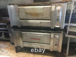 Blodgett 1000 Natural Gas Double Pizza Oven with Stone Deck No Cracks
