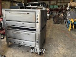Blodgett 1048 Double Deck Pizza Oven Natural Gas with stones