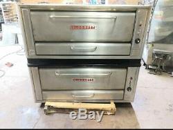 Blodgett 1048 High Btus Natural Deck Gas Double Pizza Ovens With Brand New Stone