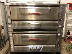 Blodgett 1048 Natural Gas Double Stone Pizza Deck Oven WORKS GREAT