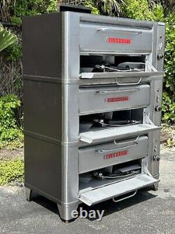 Blodgett 911P 33 x 22 Natural Gas Or Lo Triple Deck Pizza Oven