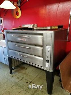 Blodgett 931 Natural Deck Gas Double Pizza Oven With New Stones Bake