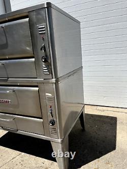 Blodgett 951 Double Deck Natural Gas Pizza Bakery Oven WORKS GREAT