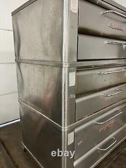 Blodgett 961 Triple Stack Natural Gas Deck Pizza Oven with Stones! WORKS GREAT