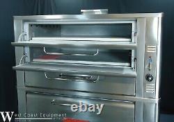 Blodgett 981/966 Gas Commercial Triple Deck Pizza Bake Oven W Stones 650 Degrees