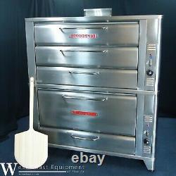 Blodgett 981/966 Gas Commercial Triple Deck Pizza Bake Oven W Stones 650 Degrees