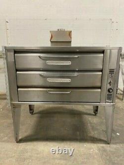 Blodgett 981 Natural Gas Steel Double Deck Pizza Sub Oven WORKS GREAT