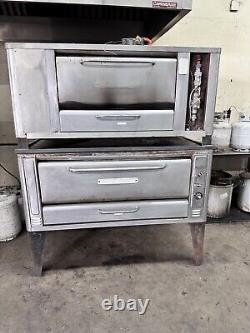 Blodgett Double Deck Pizza Oven with Stones Natural Gas