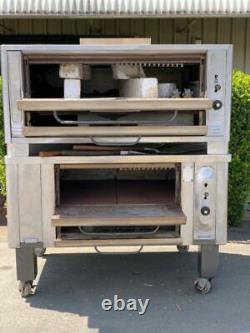 Blodgett Gas Pizza Oven 1048 BL Commercial Double Deck Natural Gas 1048BL