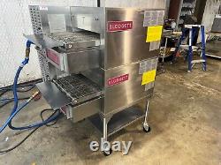 Blodgett MT1828G Gas Double Stack Pizza Conveyor Ovens. VIDEO DEMO