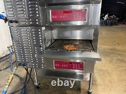 Blodgett MT1828G Gas Double Stack Pizza Conveyor Ovens. VIDEO DEMO