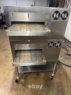 Blodgett MT1828G Gas Double Stack Pizza Conveyor Ovens. VIDEO DEMO