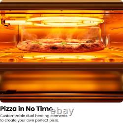 CHEFMAN Indoor Pizza Oven Makes 12 Inch Pizzas in Minutes Stainless Steel