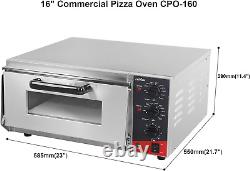 CROSSON ETL Listed Countertop Electric Indoor Commercial Pizza Oven with Pizza S