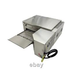 Chain Type Conveyor Pizza Oven Commercial Baking Oven 360° Dual Fan Heating 220V