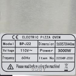 Commercial 110V Electric Double-decker Pizza Oven Meat Cookies Cake Oven 3KW
