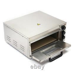 Commercial 2000W Electric Pizza Baking Oven Cake Bread Thermosat Stainless Steel