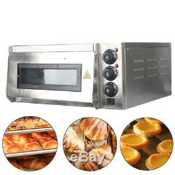 Commercial Countertop 14 Pizza Cake Bread Baking Oven Single Deck Stone