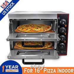 Commercial Countertop Pizza Oven Double Deck Pizza Marker For 16 Pizza Indoor