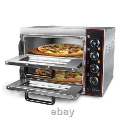 Commercial Countertop Pizza Oven Double Deck Pizza Marker For 16 Pizza Indoor