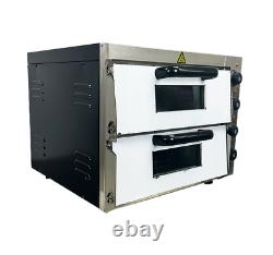 Commercial Electric Double Deck Pizza Oven 3000 W