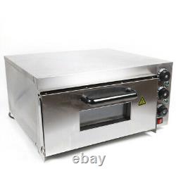 Commercial Electric Pizza Baking Oven 2KW Single Deck Bread Baking Tool US