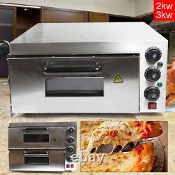 Commercial Electric Pizza Baking Oven with Dedicated Pizza Drawer 1 Deck 2000W