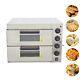 Commercial Electric Pizza Oven Double Deck Pizza Bread Making Machine 110v 3kw