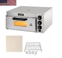 Commercial Electric Pizza Oven Single Deck Layer 110/220V 1300/2000W with Stone