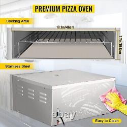 Commercial Electric Pizza Oven Single Deck Layer 110/220V 1300/2000W with Stone