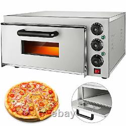 Commercial Electric Pizza Oven Toaster Baking Bread 110V 2KW Single Deck Broiler